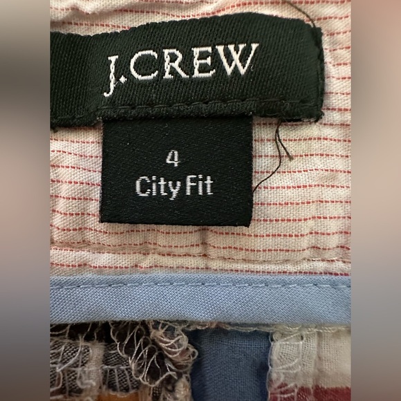 J. Crew Multicolor Madras Plaid Women's Shorts - Picture 4 of 6